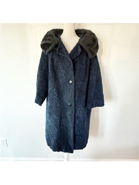 Vintage Jackets & Blazers - Vintage Women Penny Lane Maxi Coat 50s 60s Dark Retro Whimsigoth Grunge Indie